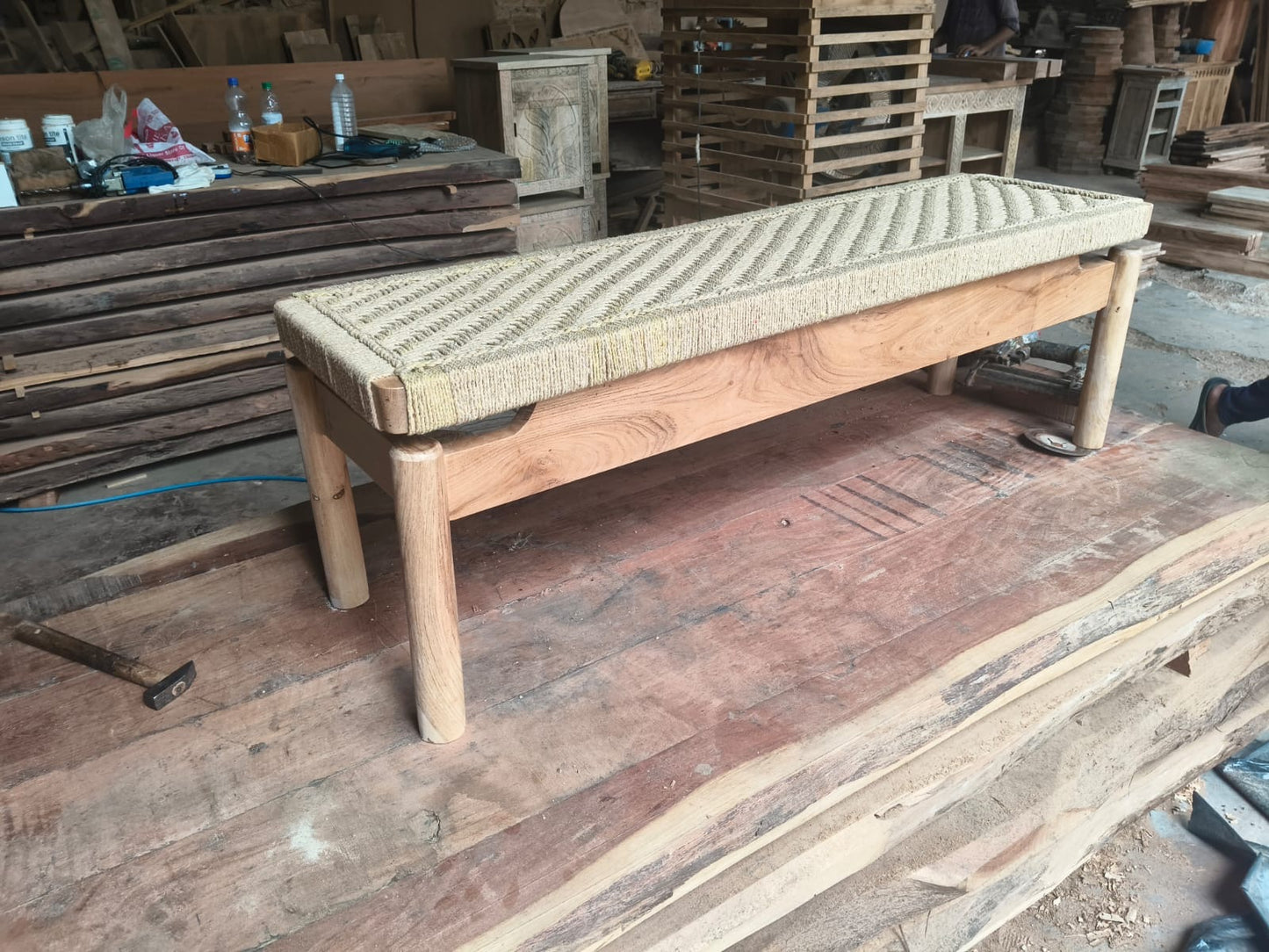 Cosmic - Woven Bench (Organic ropes)