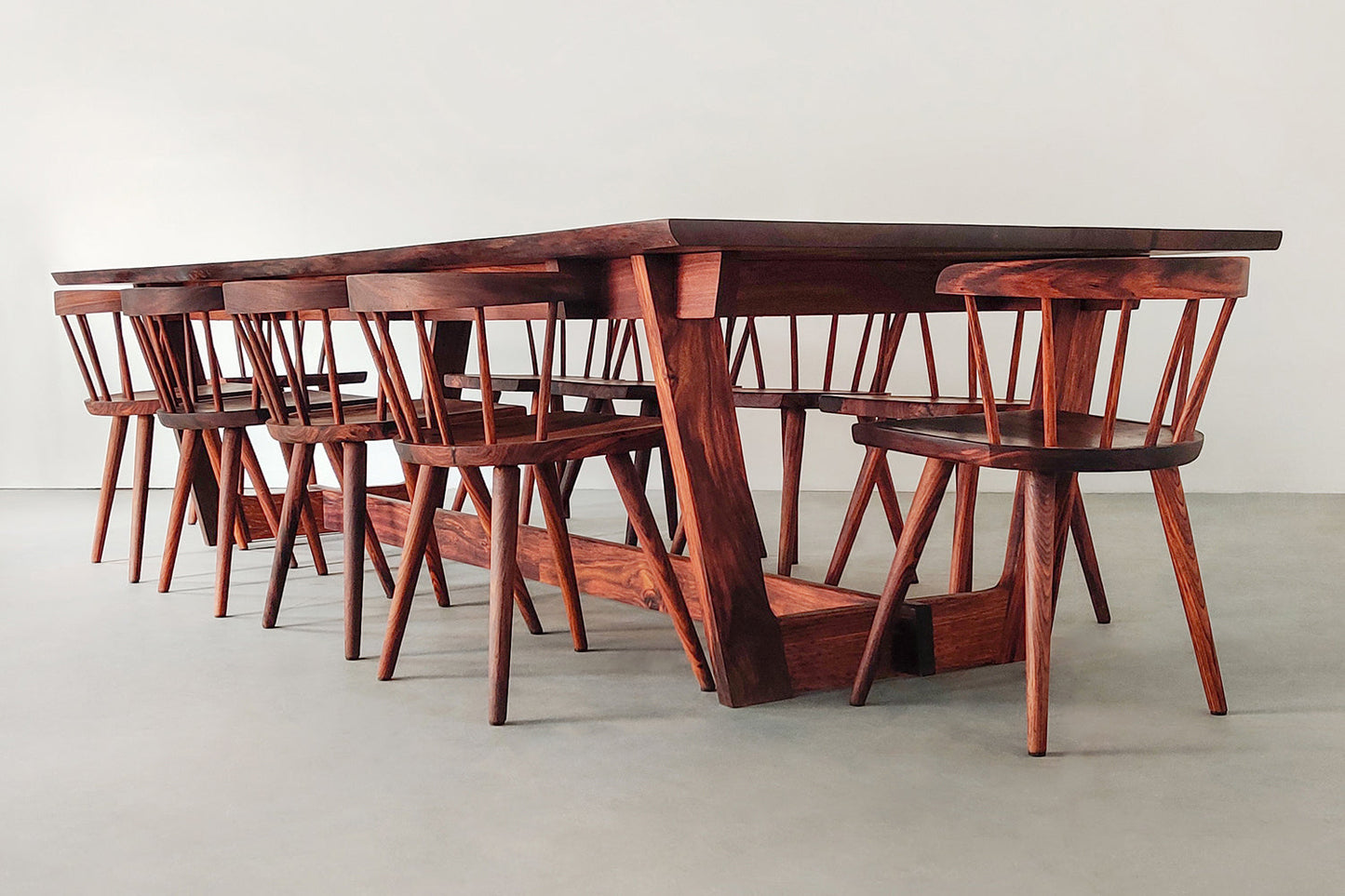 Ikigai - Japanese Style Live Edge Dining Table Set (With Chair)