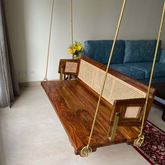 Air - Reversible Wooden Swing (Jhula / Oonjal) (Solid Sheesham Wood)