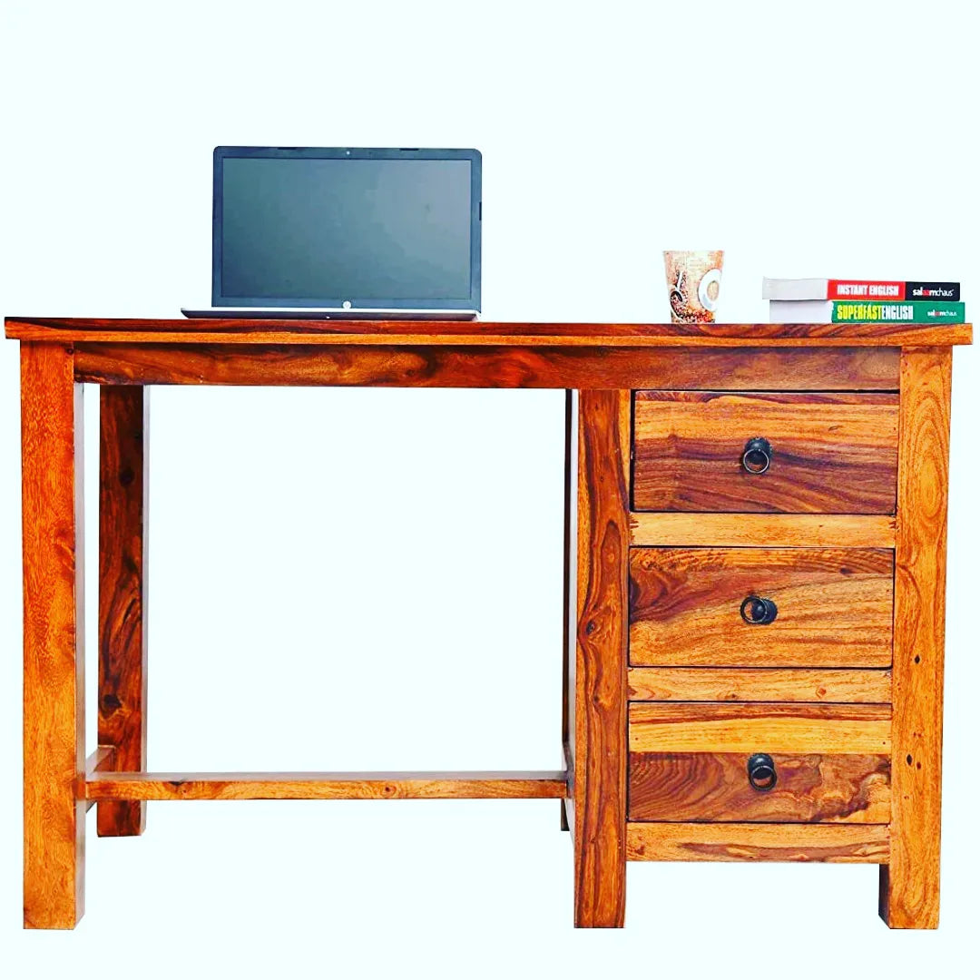 Book Worm- Study Table  Wood Wooden Writing Study Desk Table For Home