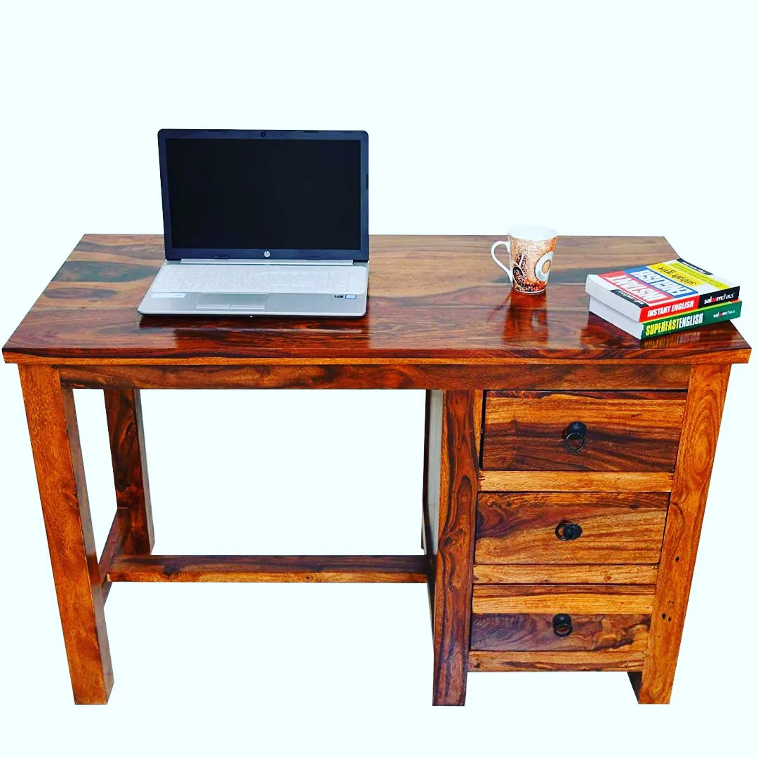 Book Worm- Study Table  Wood Wooden Writing Study Desk Table For Home