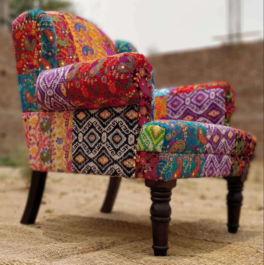Boho Style Lounge Chair Boho Bohemian Bedroom Chair Cozy House