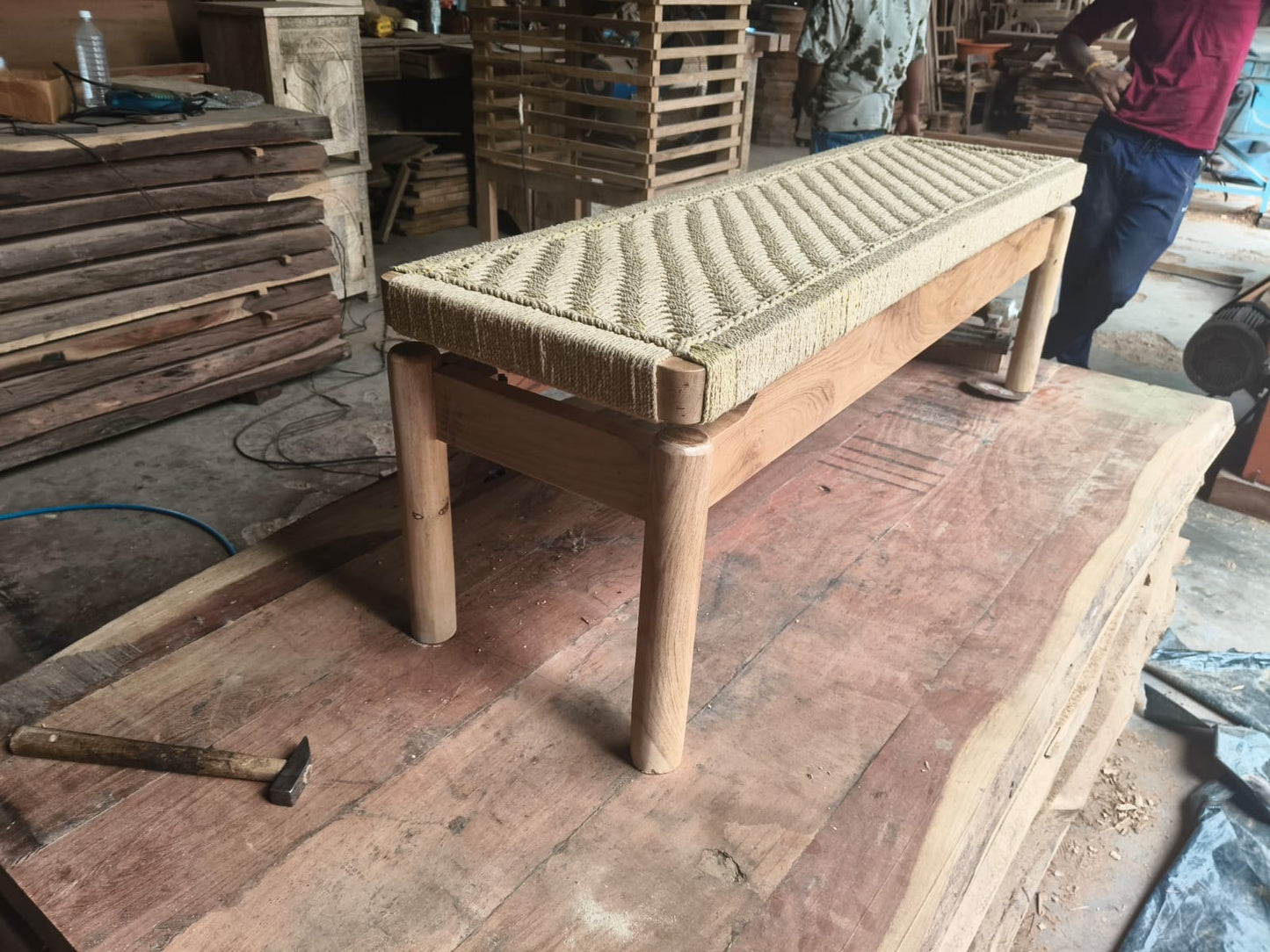 Cosmic - Woven Bench (Organic ropes)