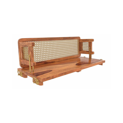 Chettinad Sheesham Wood Cane Swing – Premium Handcrafted Jhula