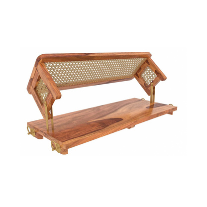 Chettinad Sheesham Wood Cane Swing – Premium Handcrafted Jhula