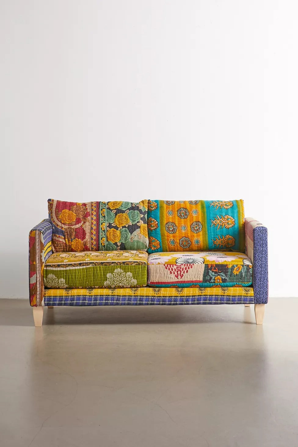 Asana Chakra - Bohemian Patch Work Hand Made Love Seat Sofa