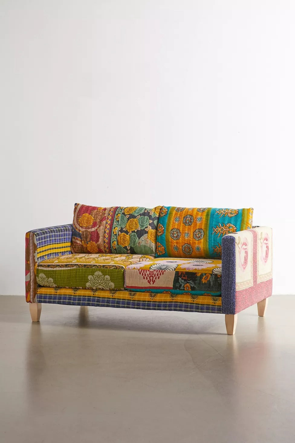 Asana Chakra - Bohemian Patch Work Hand Made Love Seat Sofa