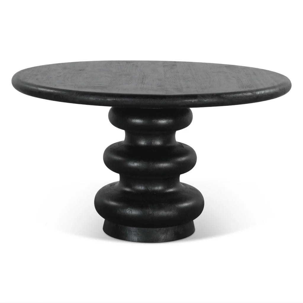 Eva – Solid Mango Wood Round Dining Table