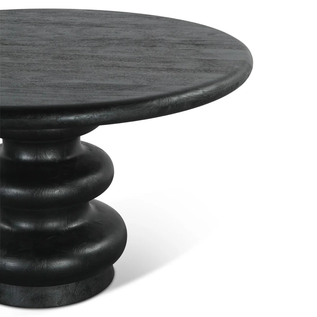 Eva – Solid Mango Wood Round Dining Table