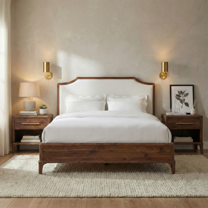 Galaxy - Minimalist Elegant Bed with Cushioned Backrest
