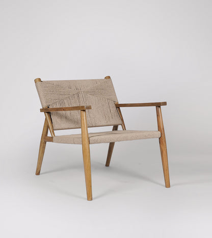 Matrix - Armchair - Natural Oak-Stained Mango Wood & Danish Cord