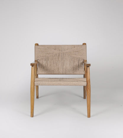 Matrix - Armchair - Natural Oak-Stained Mango Wood & Danish Cord