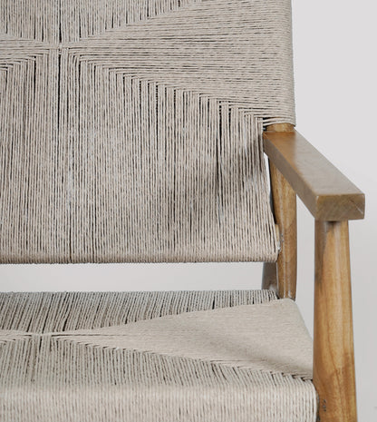 Matrix - Armchair - Natural Oak-Stained Mango Wood & Danish Cord