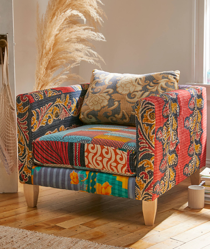 Asana Chakra - Sofa cum Chair (Bohemian style patch work)