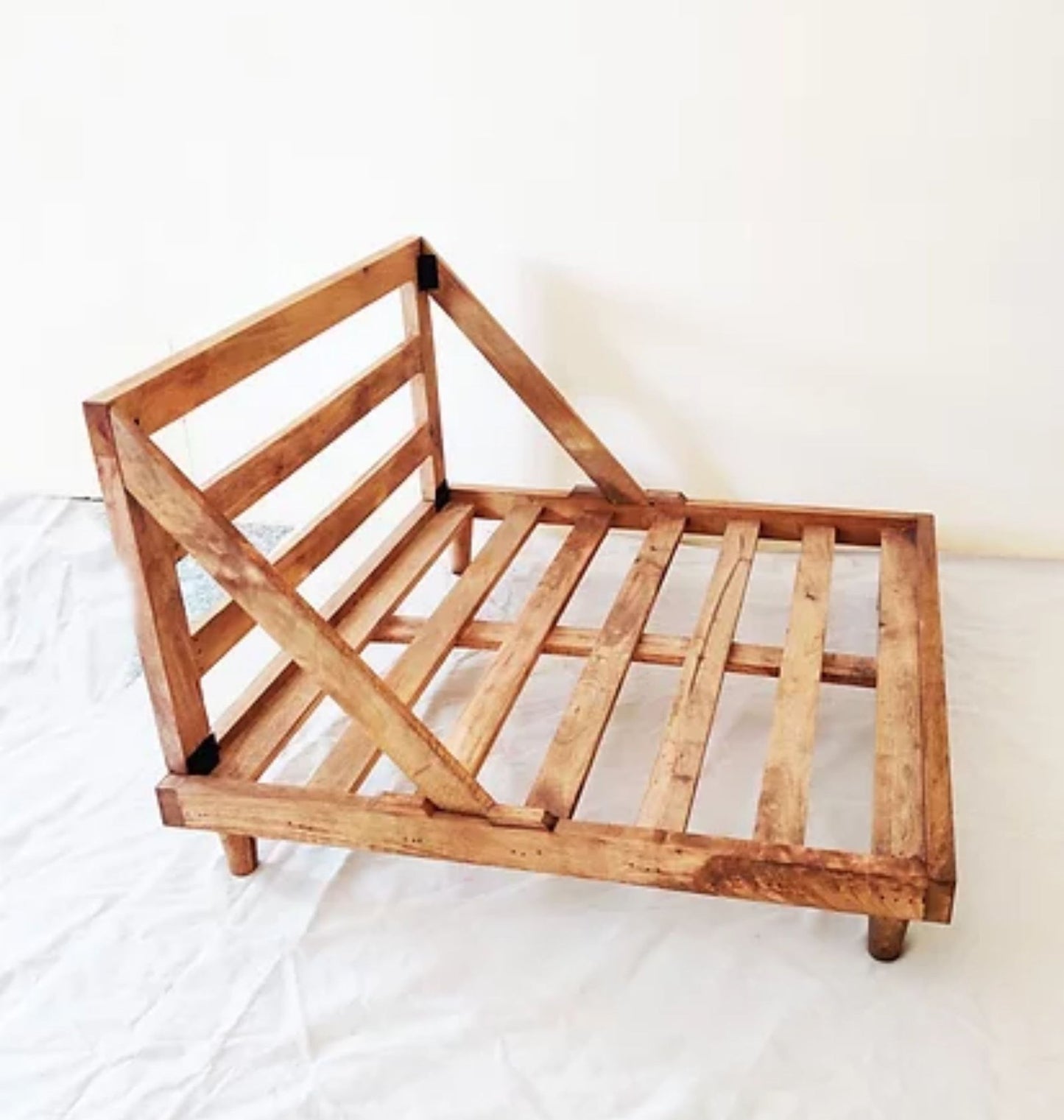 Lazy -Turquoise Floor Sofa With Wooden Pallet stand (Optional)