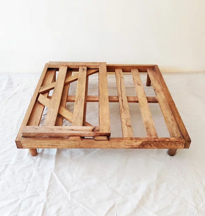 Lazy -Turquoise Floor Sofa With Wooden Pallet stand (Optional)