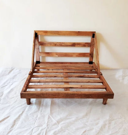 Lazy -Turquoise Floor Sofa With Wooden Pallet stand (Optional)