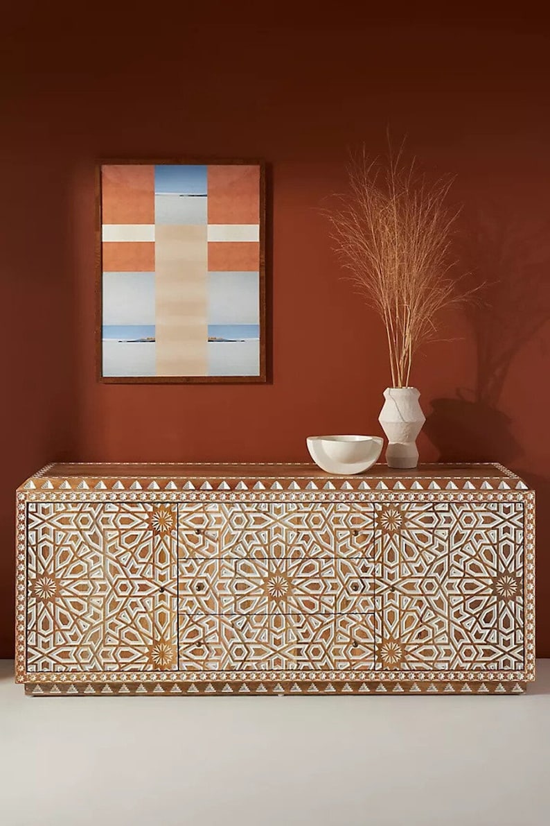 Moroccan - Designed Handmade Sideboard