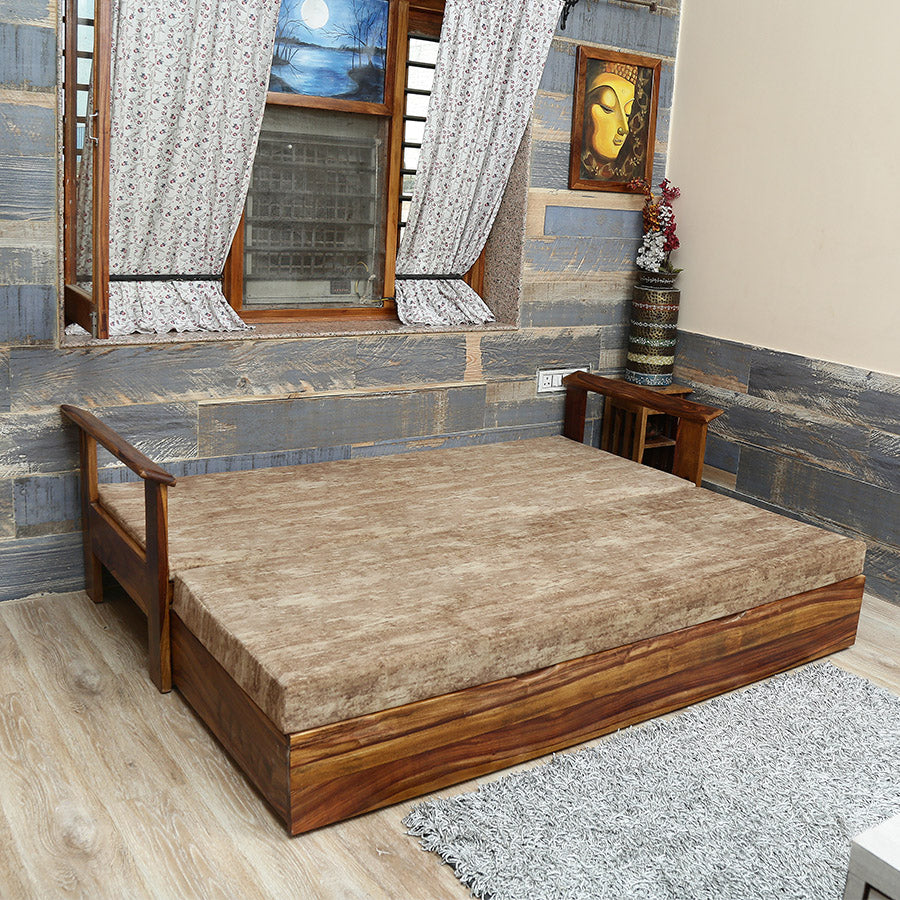 Sofa cum Bed (Sheesham Wood)