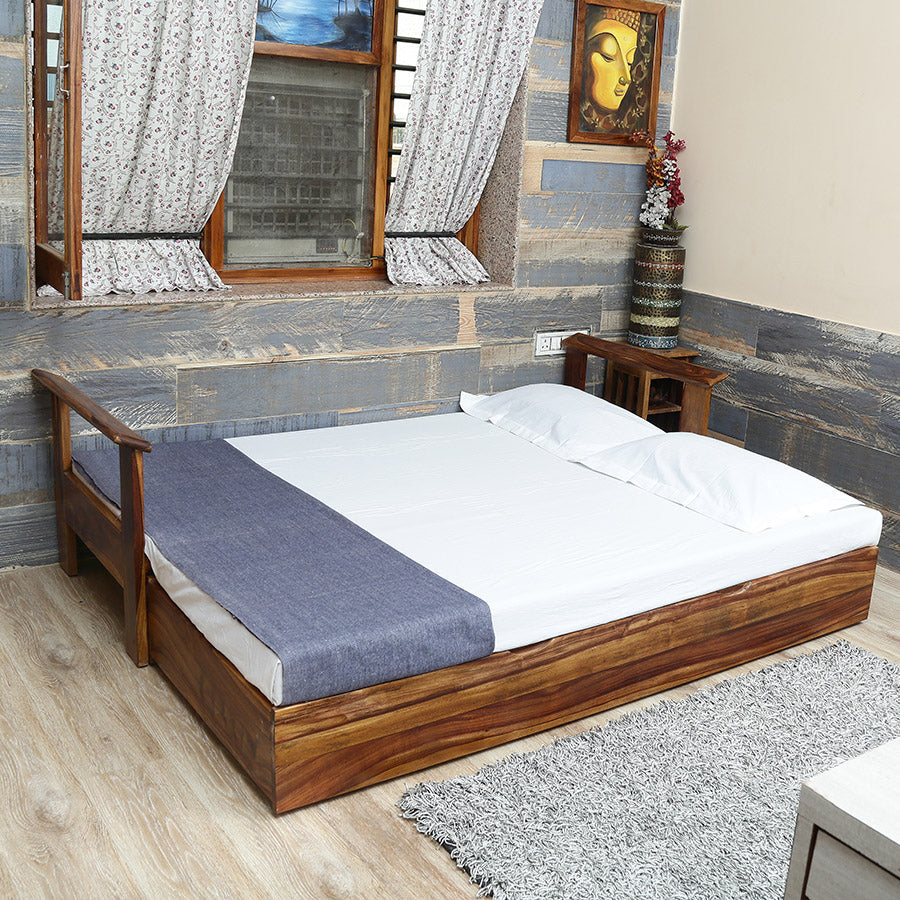 Sofa cum Bed (Sheesham Wood)