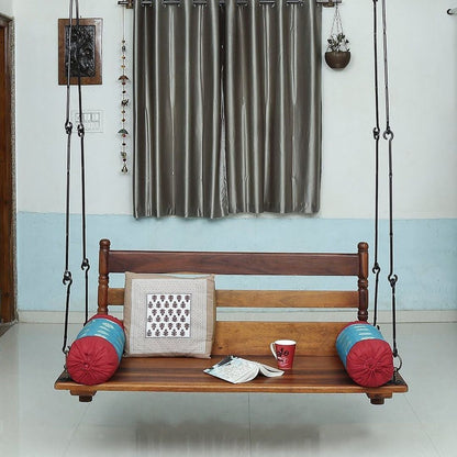 Seron - Wooden Swing With Detachable Backrest.