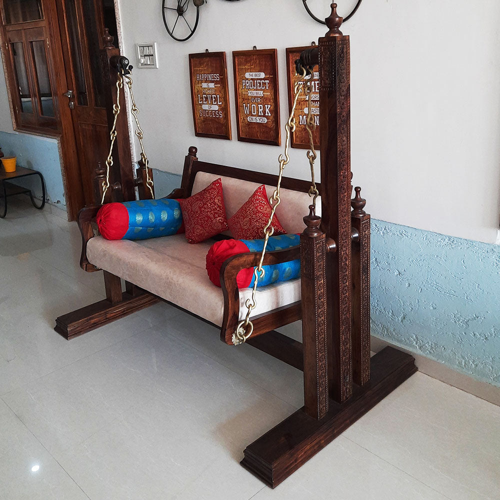 Hercules Jhula Swing with Stand Sheesham Wood Furnify Design