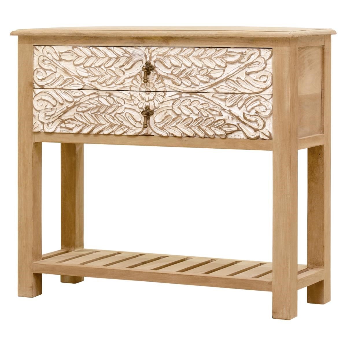 Console Table (Hand Carved) - Nakashi Collecation