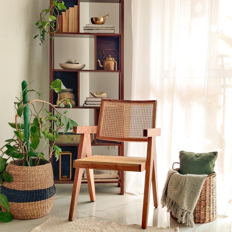 Pierre - The Chandigarh Chair Solid Wood Cane Work – Furnify Design