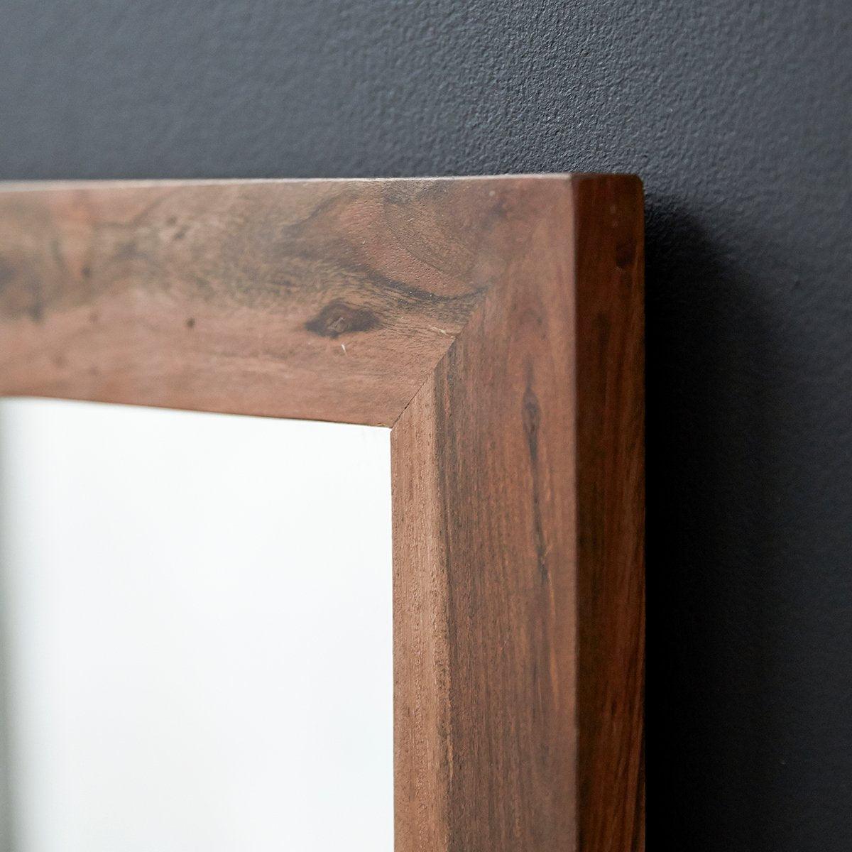 Reflection- Minimalistic Design Mirror (Solid Sheesham Wood)