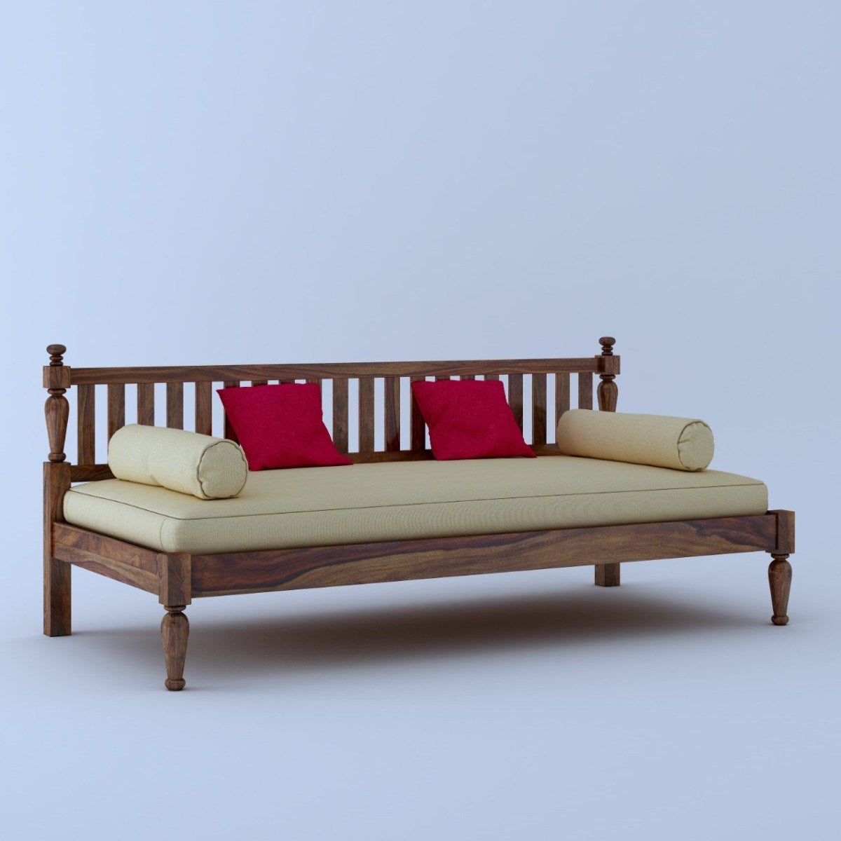 Achilles - Solid Sheesham Wood Diwan Cum Sofa