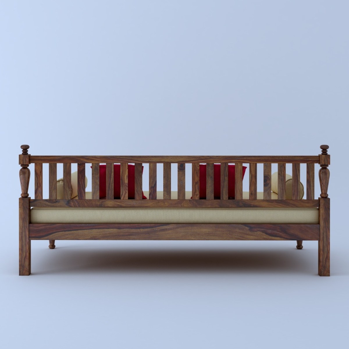 Achilles - Solid Sheesham Wood Diwan Cum Sofa